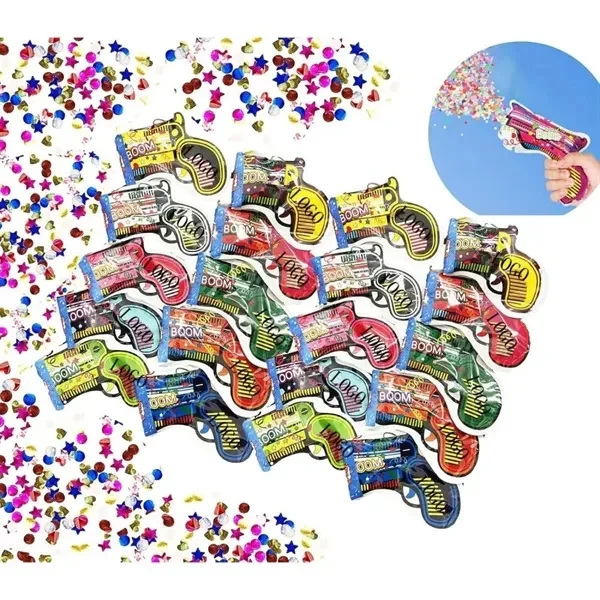 Custom Handheld Confetti Popper Toy Safe Party Blaster — Kids Event Favor 1