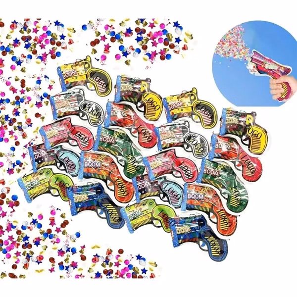 Custom Handheld Confetti Popper Toy Safe Party Blaster — Kids Event Favor