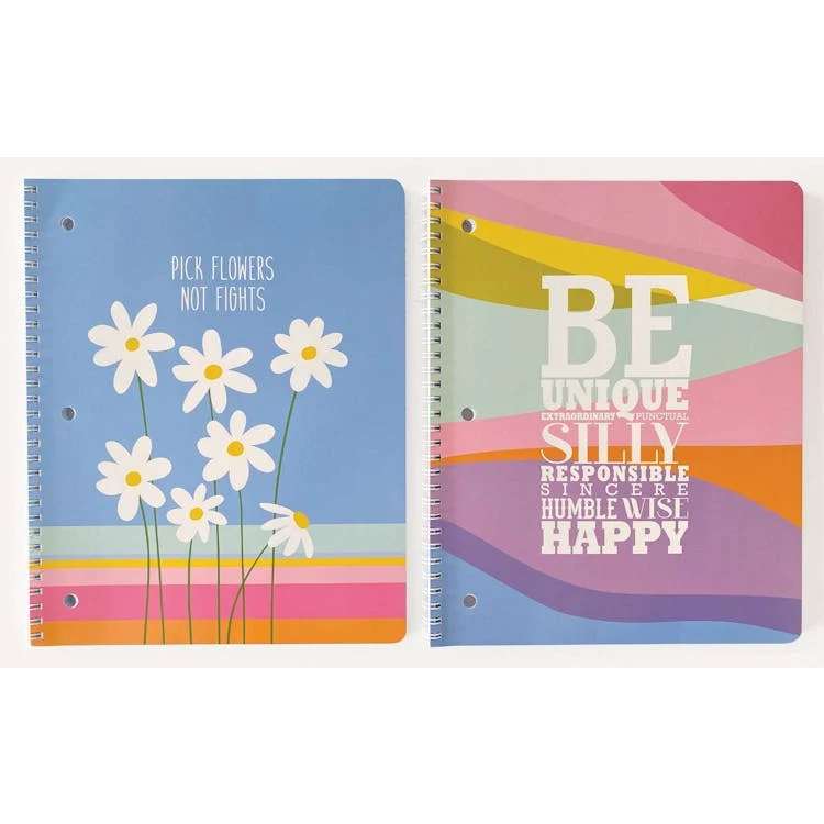 Cheerful Notebooks - 2 Designs 1 Subject 1