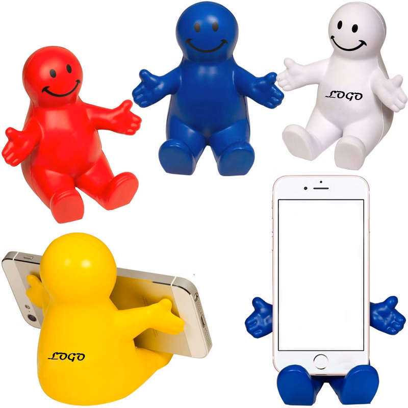 Smiley Face Stress Reliever Phone Holder
