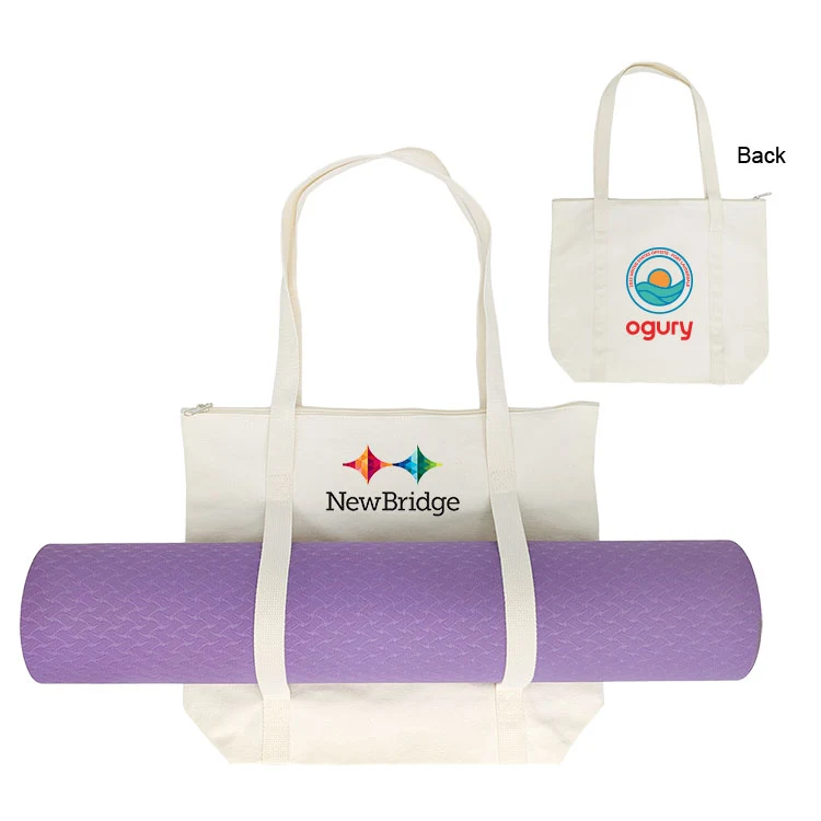 14 oz. Canvas Yoga Tote Bag 1