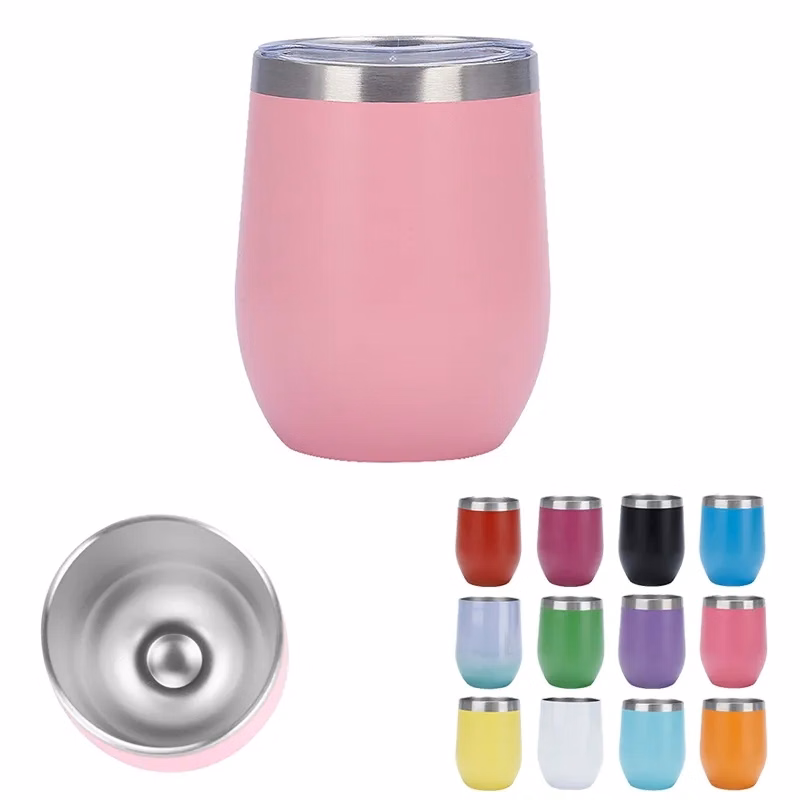 12 Oz. Double Wall Eggshell Cup with Lid