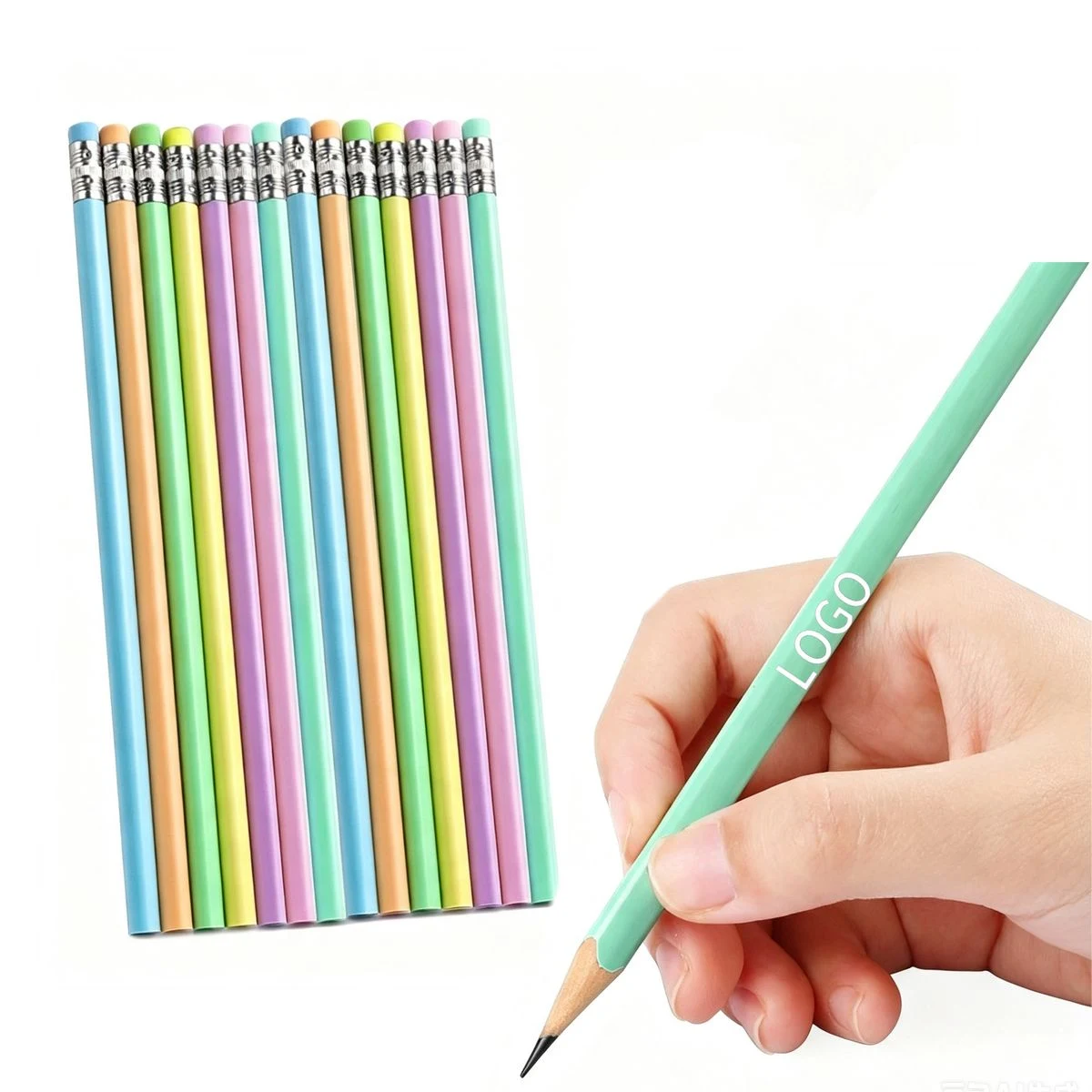 Pastel Color Pencil with Eraser Tip 1