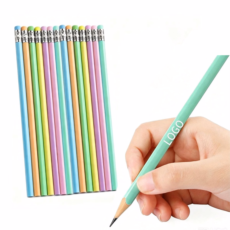 Pastel Color Pencil with Eraser Tip
