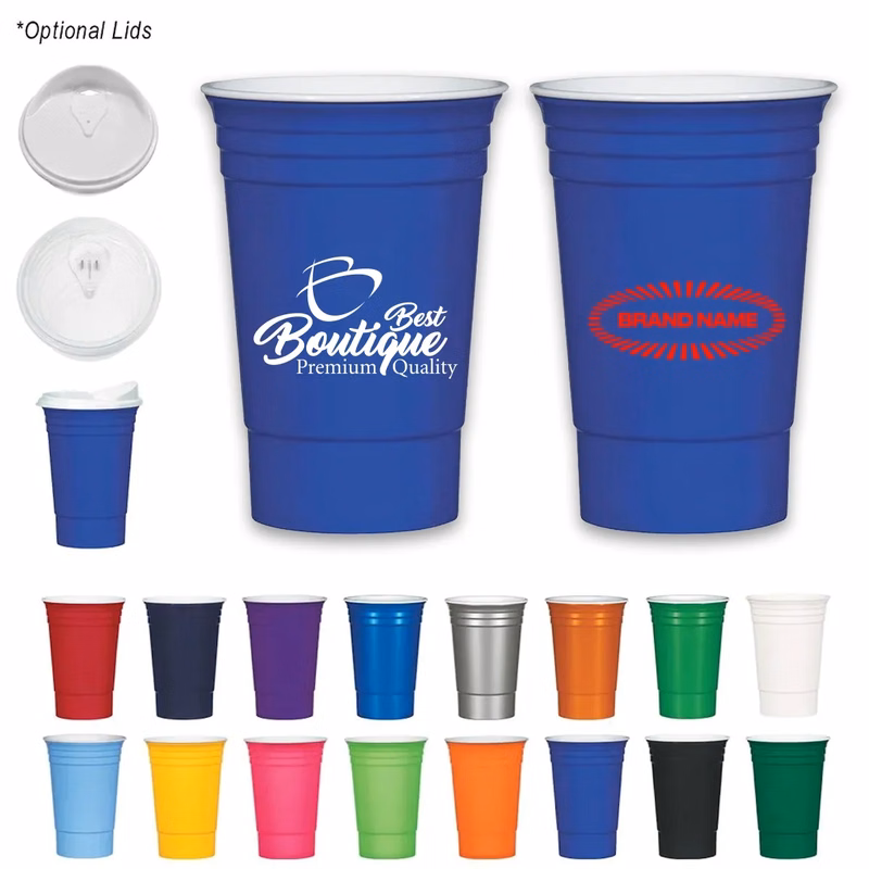 16oz. Stadium Soda Water Plastic Cups for Party Disposable