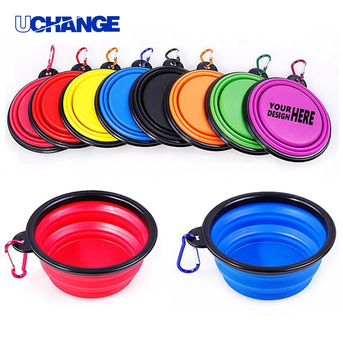 Collapsible Pet Dog Feeding Bowl 1