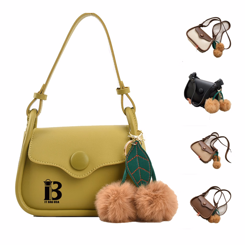 Crossbody Shoulder Bag With Ornaments