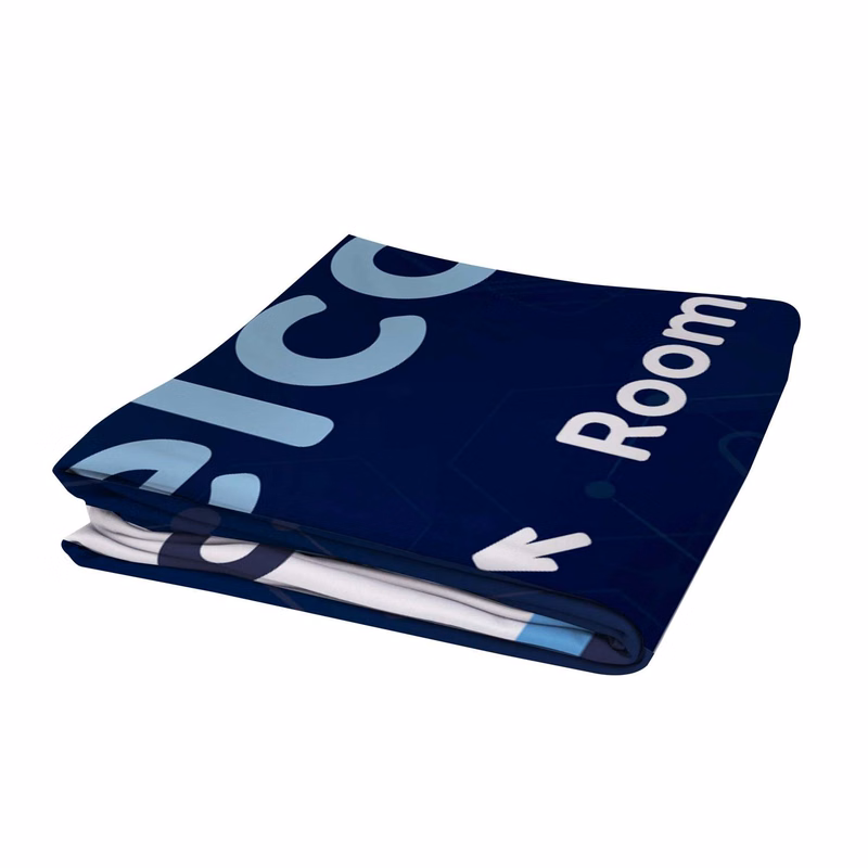 10'W x 10' Tall EuroFit™ Straight Wall Graphic Cover (Recycled Polyester Knit)