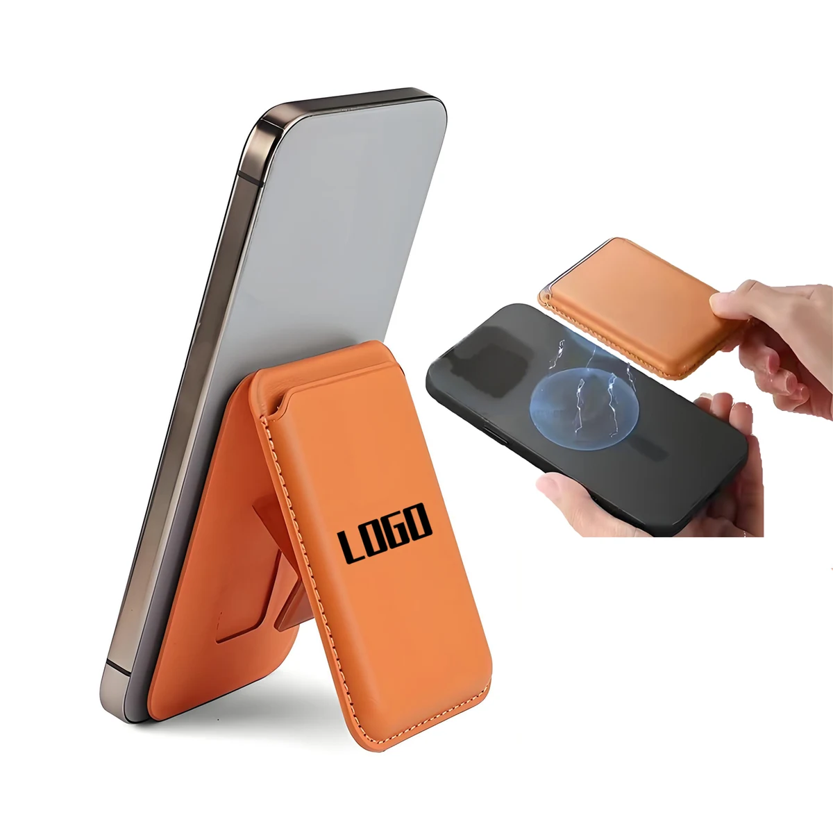 Universal Magnetic Phone Card Holder with Secure Grip 1