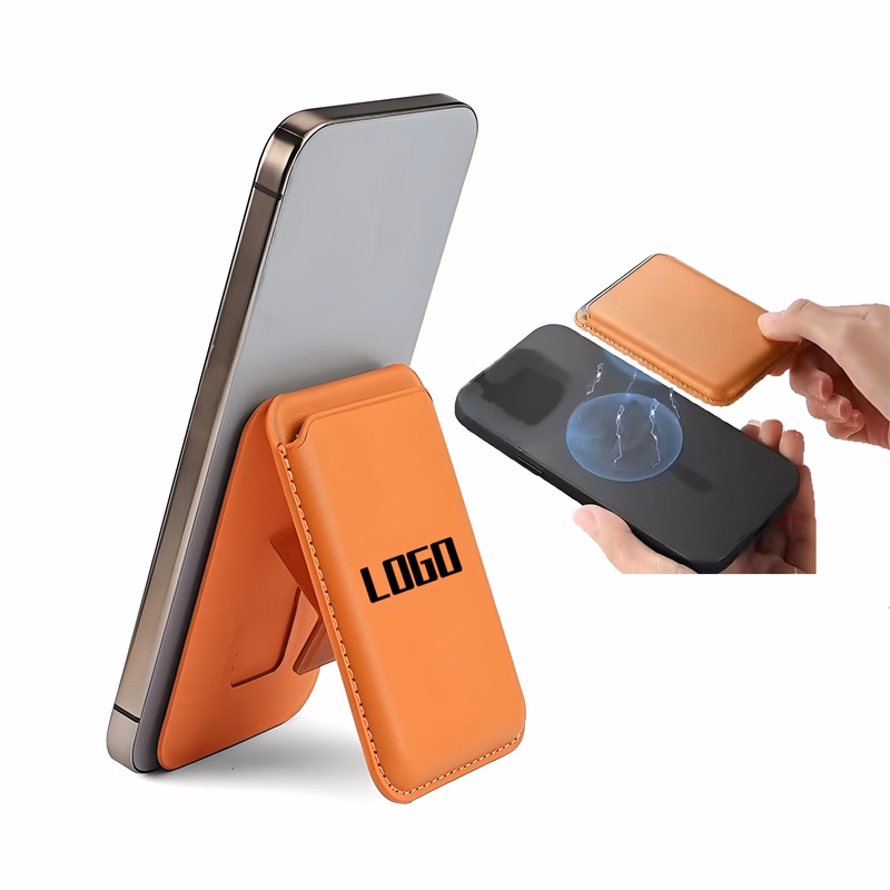 Universal Magnetic Phone Card Holder with Secure Grip