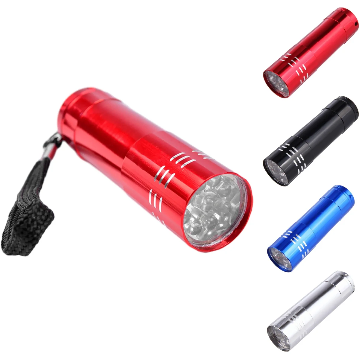 9 Led Aluminum Alloy Outdoor Travel Flashlight 1