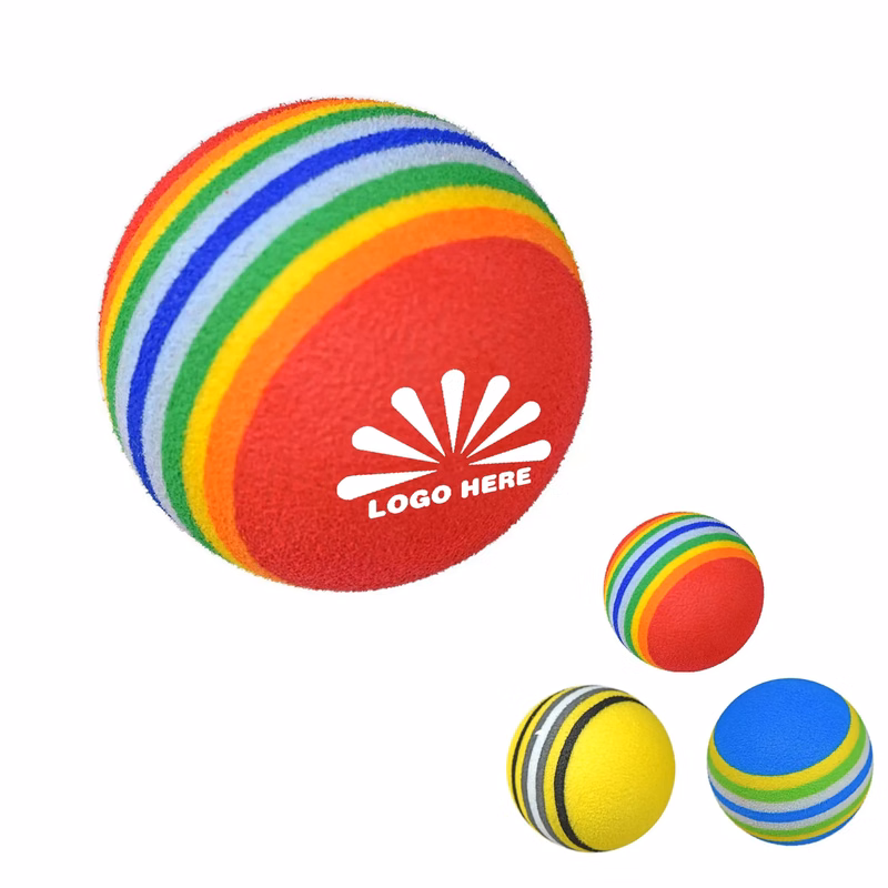 Golf Rainbow Foam Ball With Customizable Logo