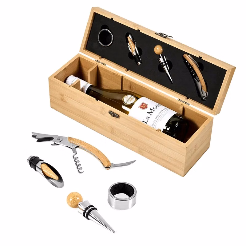 Wine Box With Opener Set