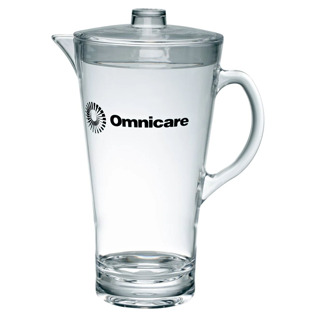 2 Liter Clear Acrylic Plastic Pitcher w/Lid 1