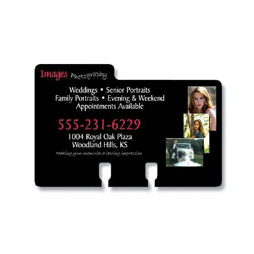 Laminated Plastic Rotary Card - Left Tab (4x2.5625) – 30 pt. 1