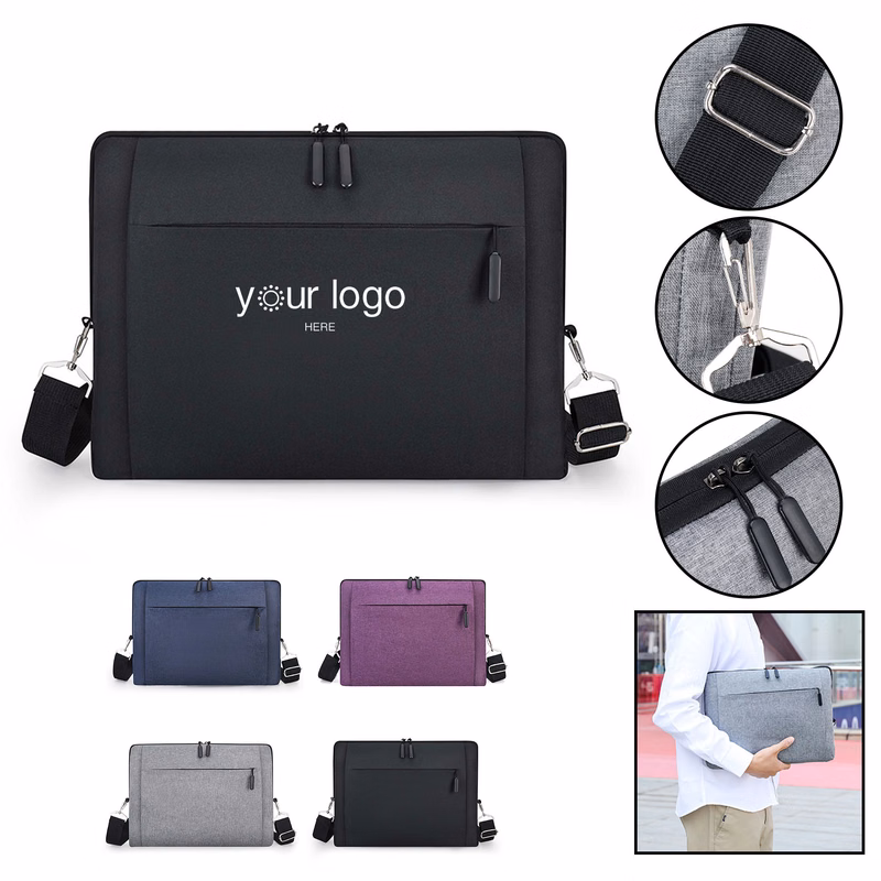 Water-resistant 15.6" Laptop Bag With Shoulder Straps