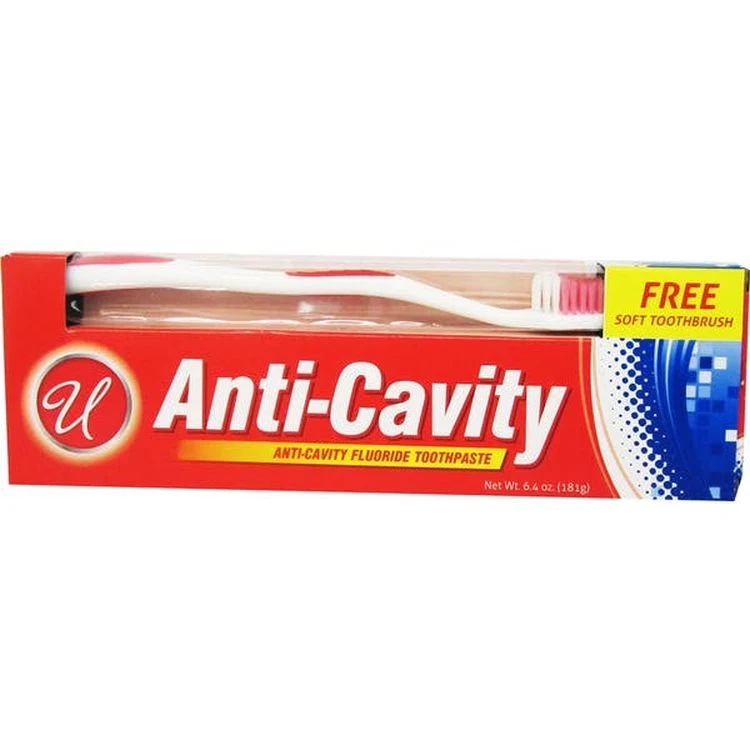 Anti Cavity Toothpaste - Toothbrush Included 6.4 oz 1