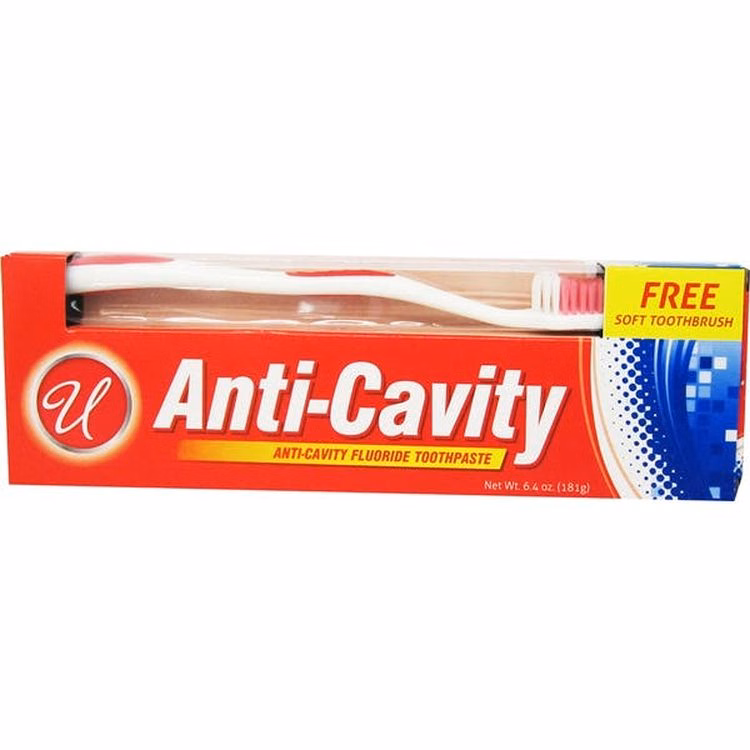 Anti Cavity Toothpaste - Toothbrush Included 6.4 oz