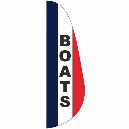 "BOATS" Message Feather Flag (3'x10')