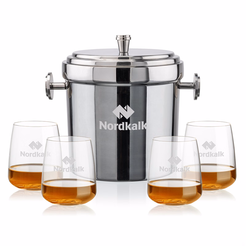 Milano Ice Bucket & Dunhill On-the-Rocks Set