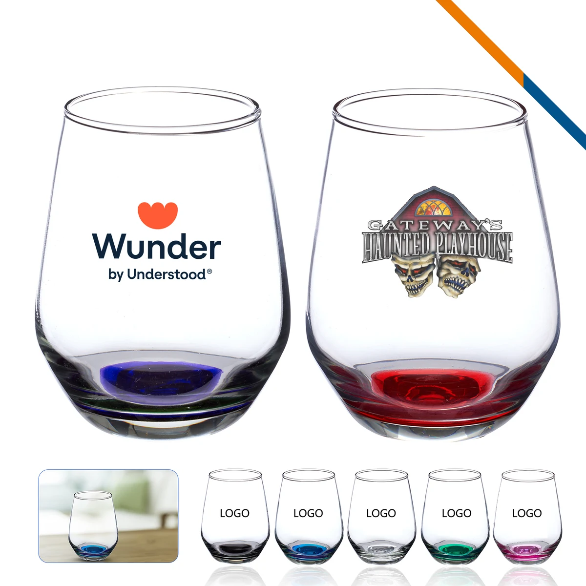 Farley Stemless Wine Glasses 1