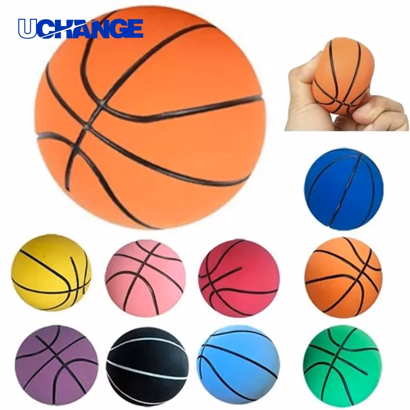 Mini Elastic Rubber Basketball Bouncy Balls Promotional Toy