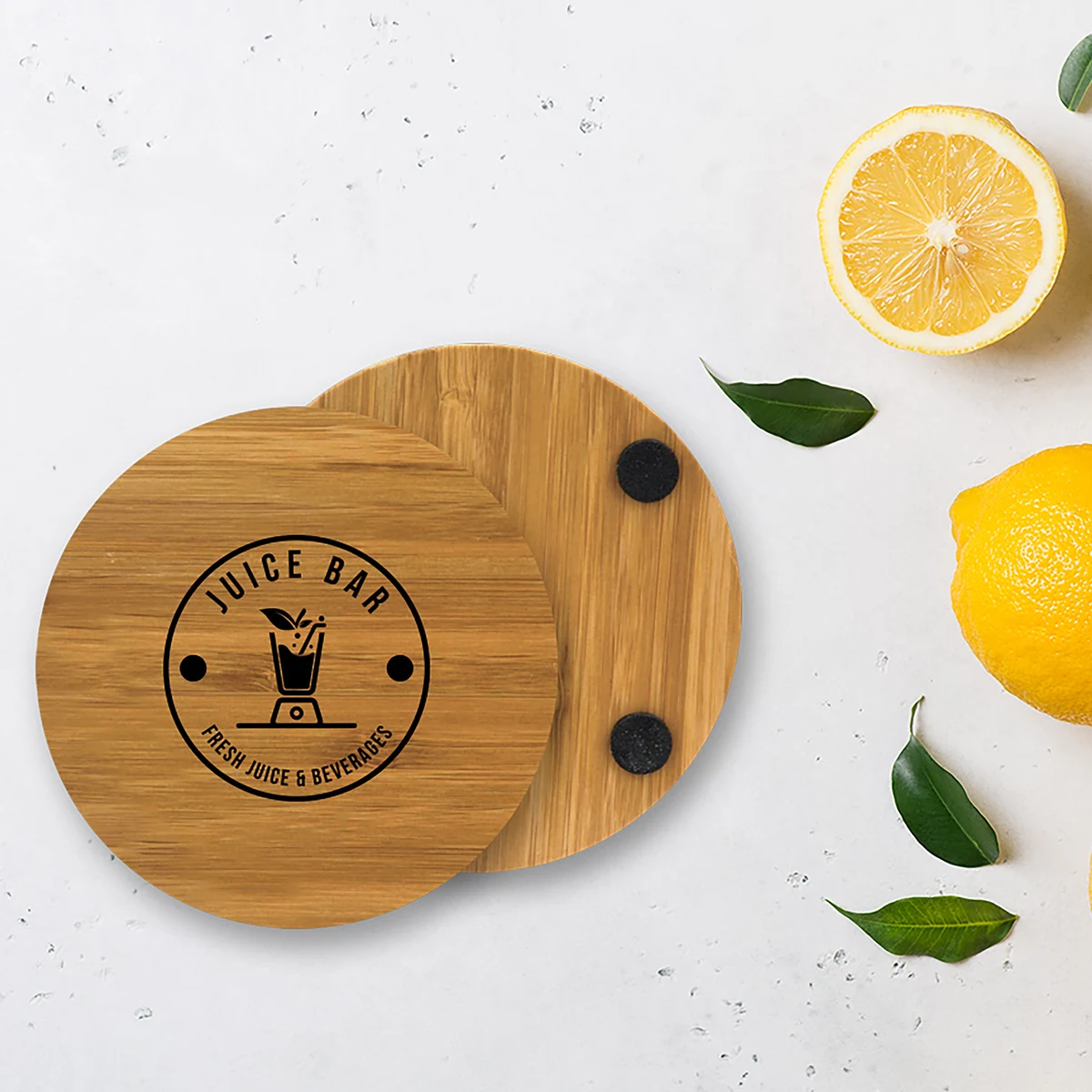 Bamboo Coasters: Single Round 1