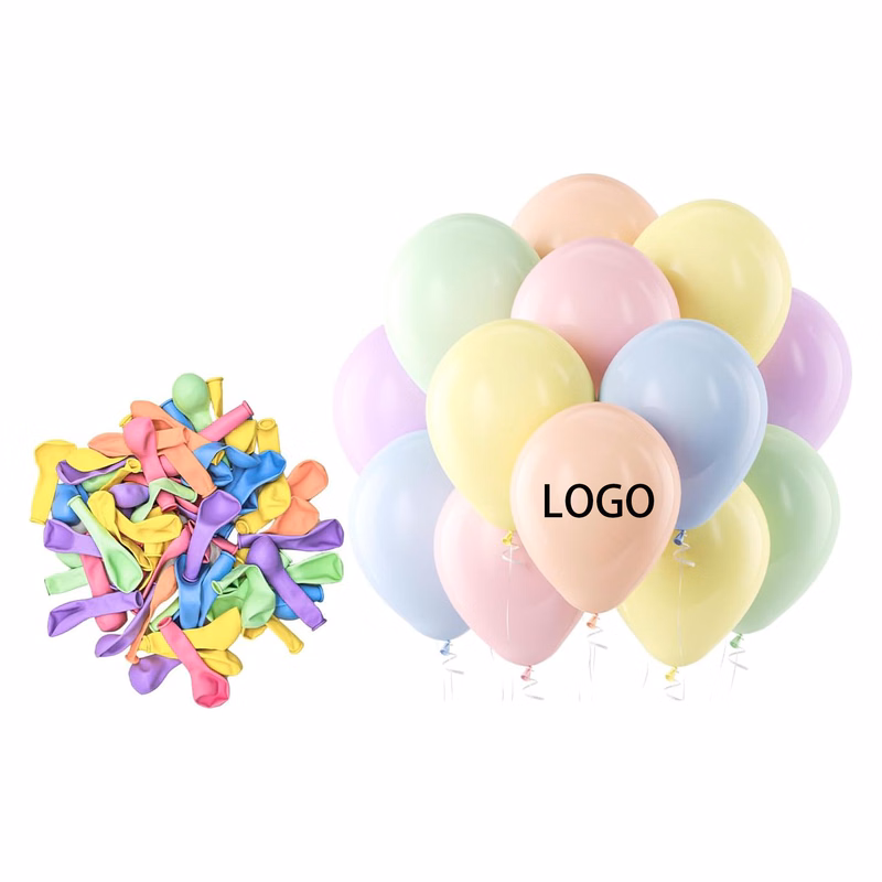 100pcs 9.5" Macaron Colored Latex Balloon