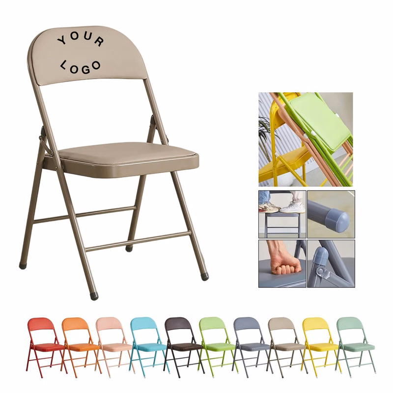Portable Event Chair with Soft Seat and Backrest