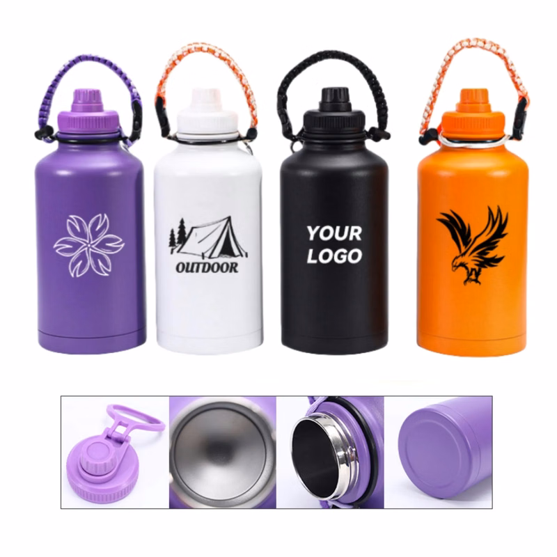 64oz 304 Stainless Steel Sports Water Bottle