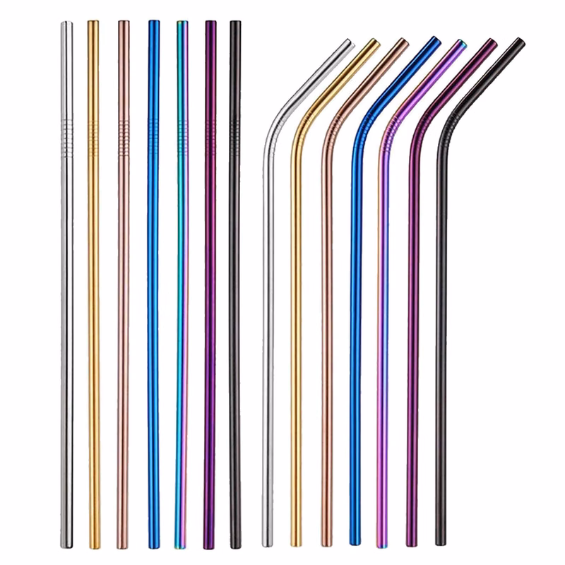 Stainless Steel Straw 6MM x 215MM - Colour