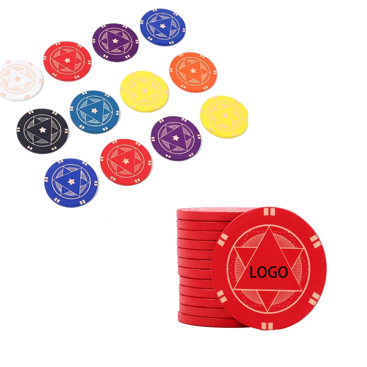 Custom Ceramic Poker Chip 43 MM MOQ 100pcs 1