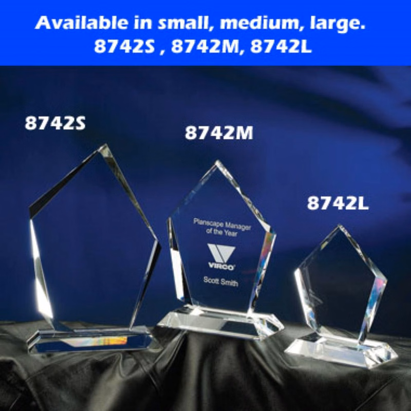 SUMMIT OPTIC CRYSTAL AWARD - LARGE