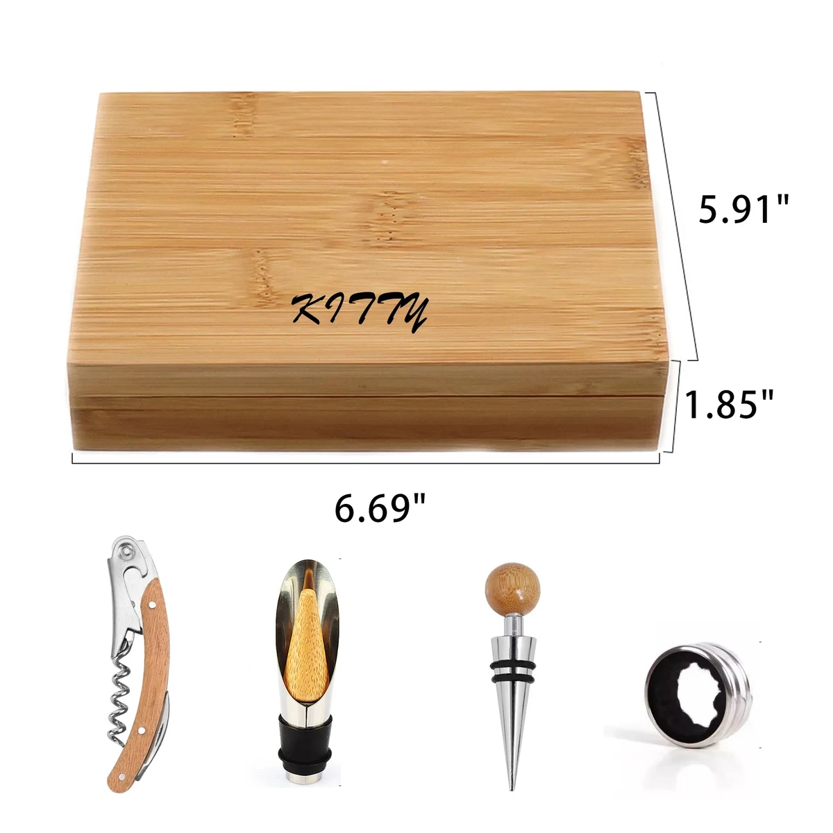 Wine Barrel 5-Piece Wine Tool Set 1
