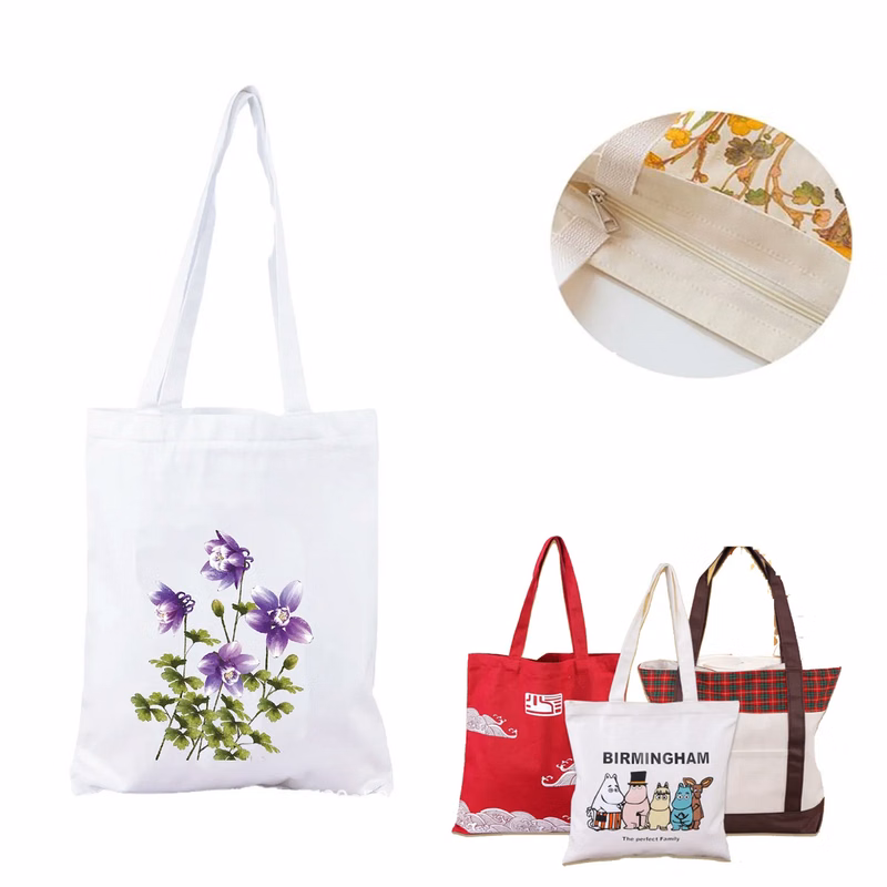 Canvas Bag With Zipper