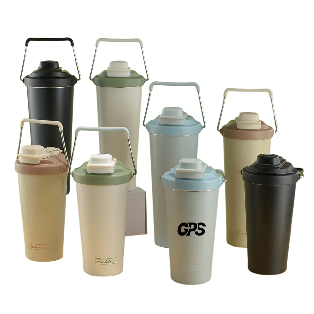 25oz Portable Car Coffee Mug With Stainless Steel Straw 1