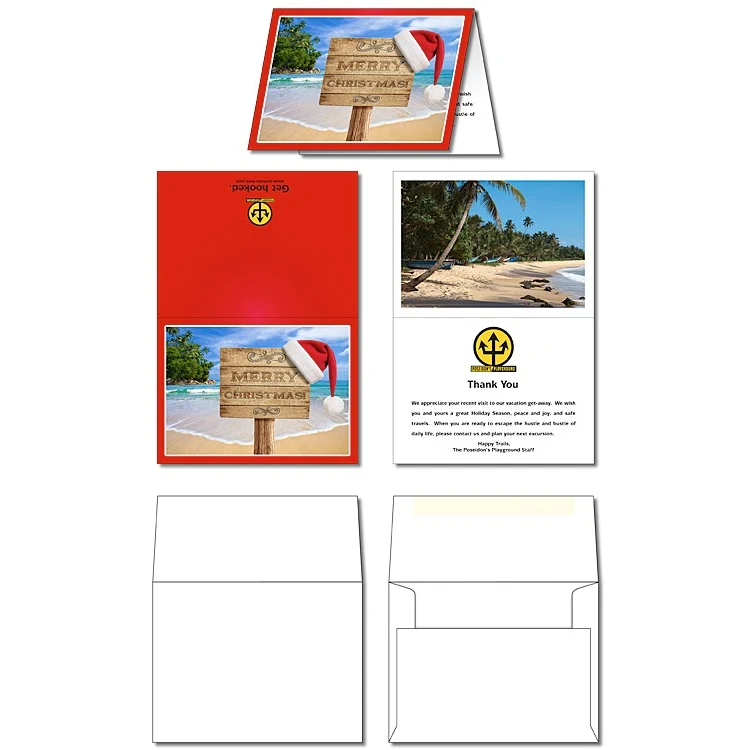 Greeting Card - 4x5.5 Folded with Envelopes – UV-Coated (1S) – 10 pt. 1