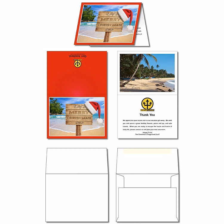 Greeting Card - 4x5.5 Folded with Envelopes – UV-Coated (1S) – 10 pt.