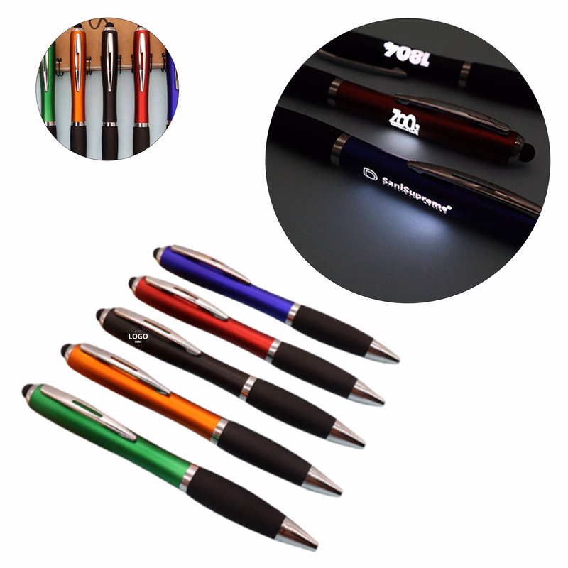 Light Up Logo Gourd Shape Touch Pen