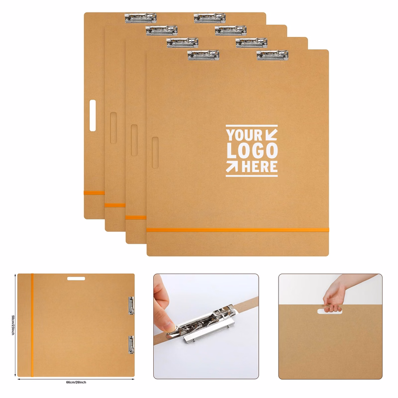 23 x 26 Inch 5 mm Thickness Drawing Painting Clipboard Large Portable Lightweight Brown Pad
