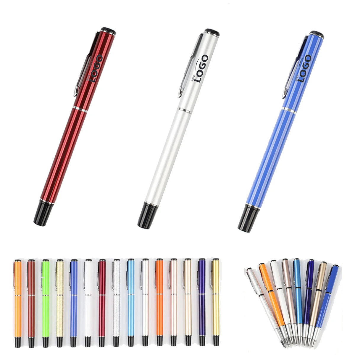 Slim Twist Signature Gel Black Ink Metal Ballpoint Pen Slim Twist Signature 1