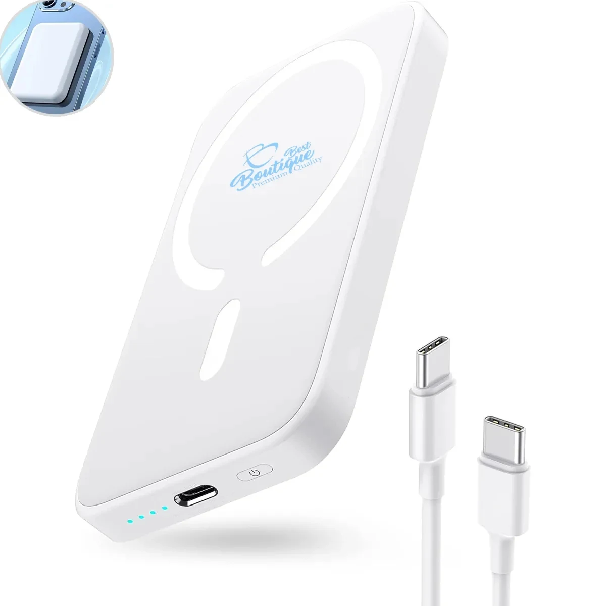 10000mAh Magnetic Wireless Portable Charger Power Bank 1