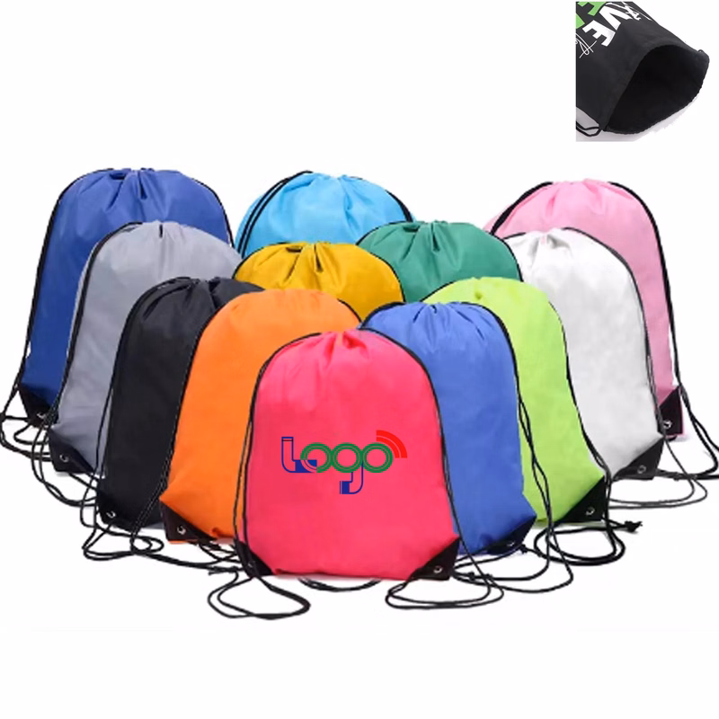 Reflective Drawstring Backpack Bag MOQ 20pcs