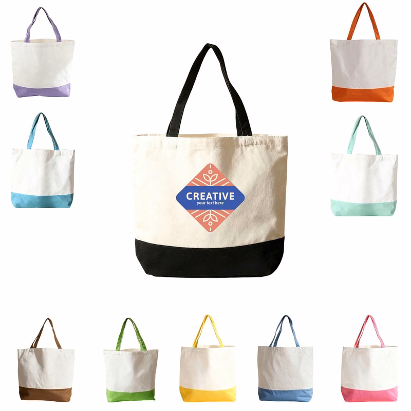 Reusable Canvas Commute Bag With Rope Handles