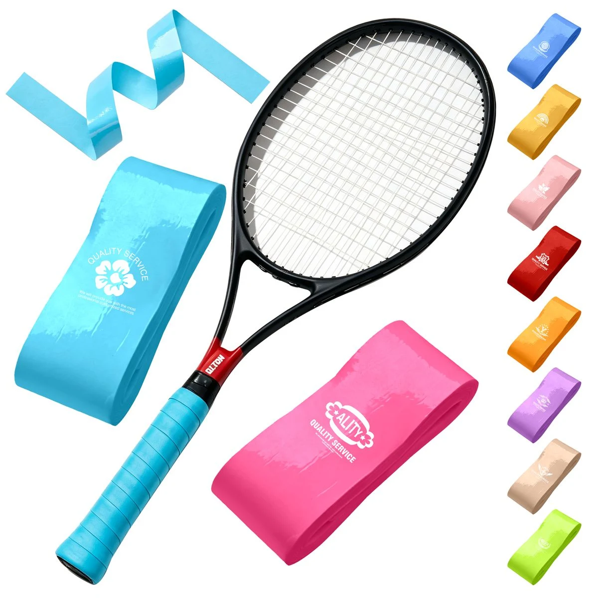 47 1/4" L x 1" W PU Overgrip For Badminton 1