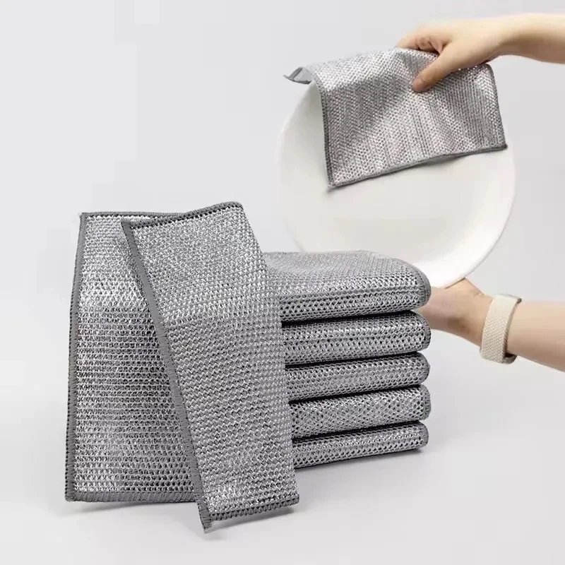 Multipurpose Wire Dishwashing Rags for Wet and Dry 1