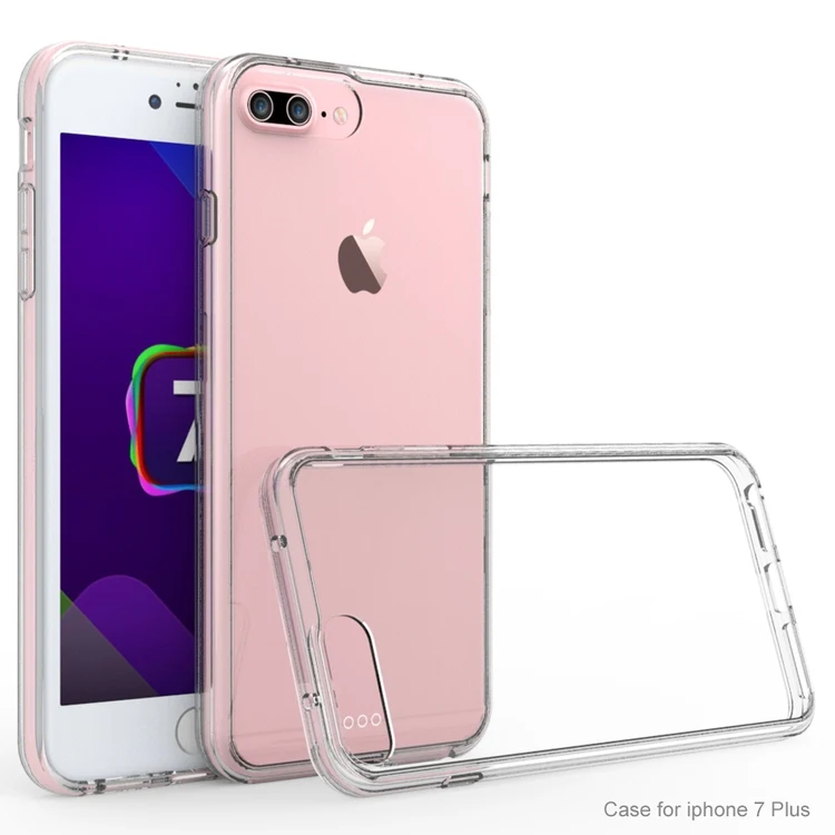 iPhone SE(3rd and 2nd gen)7 & 8 Clear Hard Shell Case w/TPU Bumpers 1