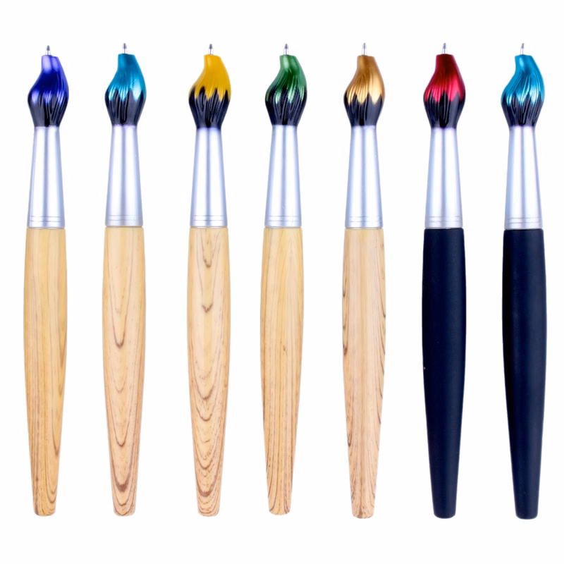 Customizable Brush-Shaped Ballpoint Pen
