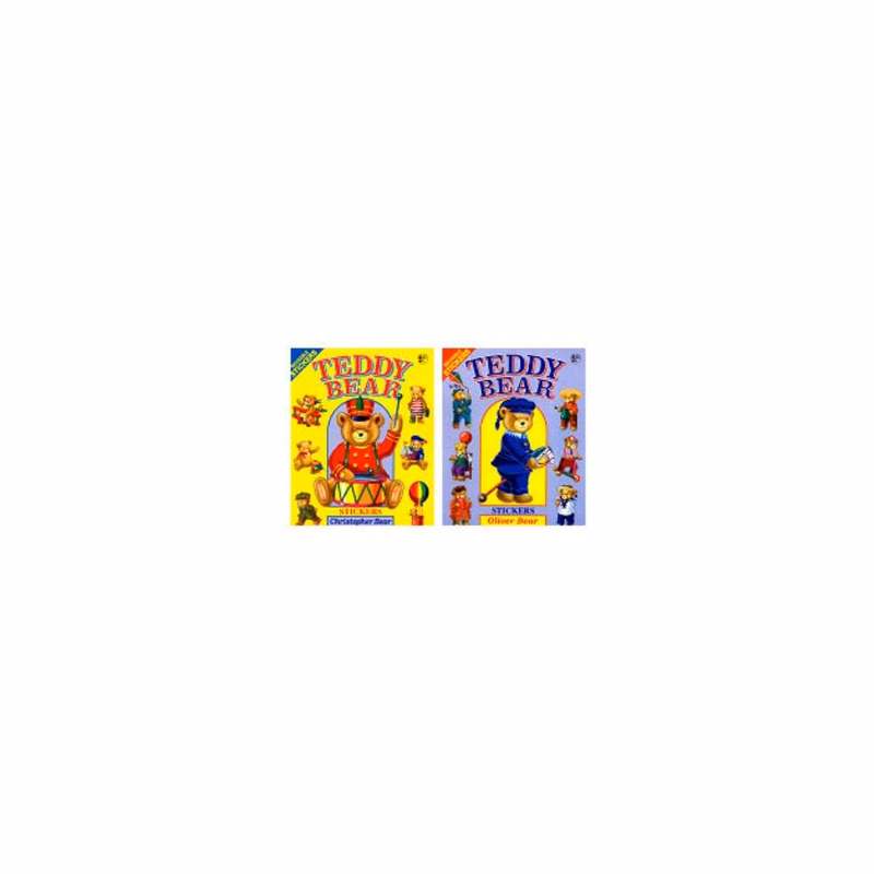 Teddy Bear Sticker Book - 10 Pages 12" x 9.5"