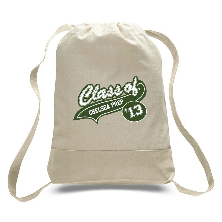 2 Tone 12 Oz. Canvas Cinch Backpack 1